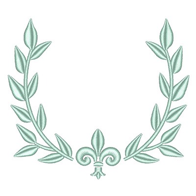 Matriz de matriz Matriz De Bordado Moldura Ramos 12 Cm